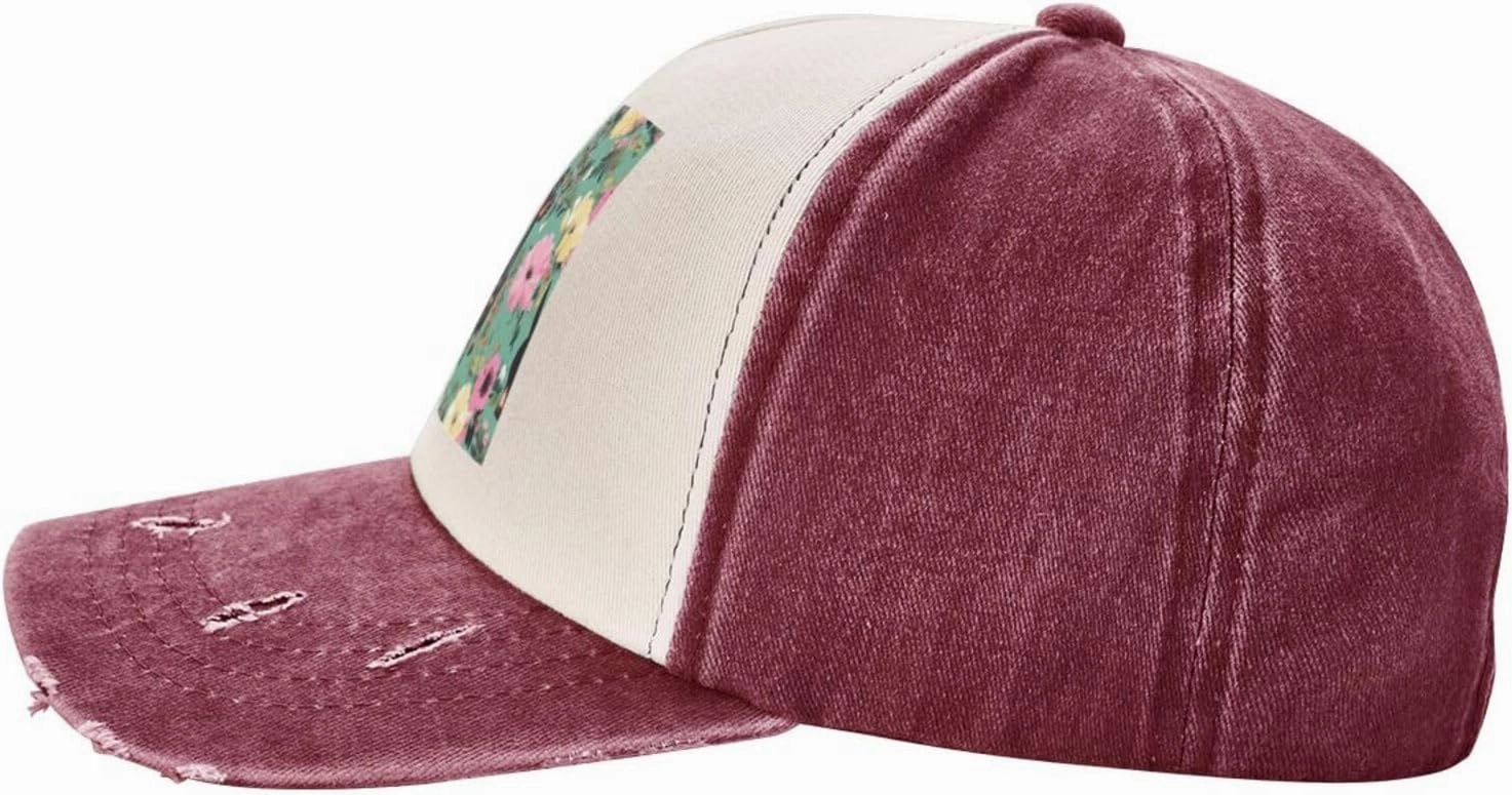 Greece Map Stylish Sports Hat in Denim,Adjustable, Breathable,for Daily Wear and Outdoor Activities