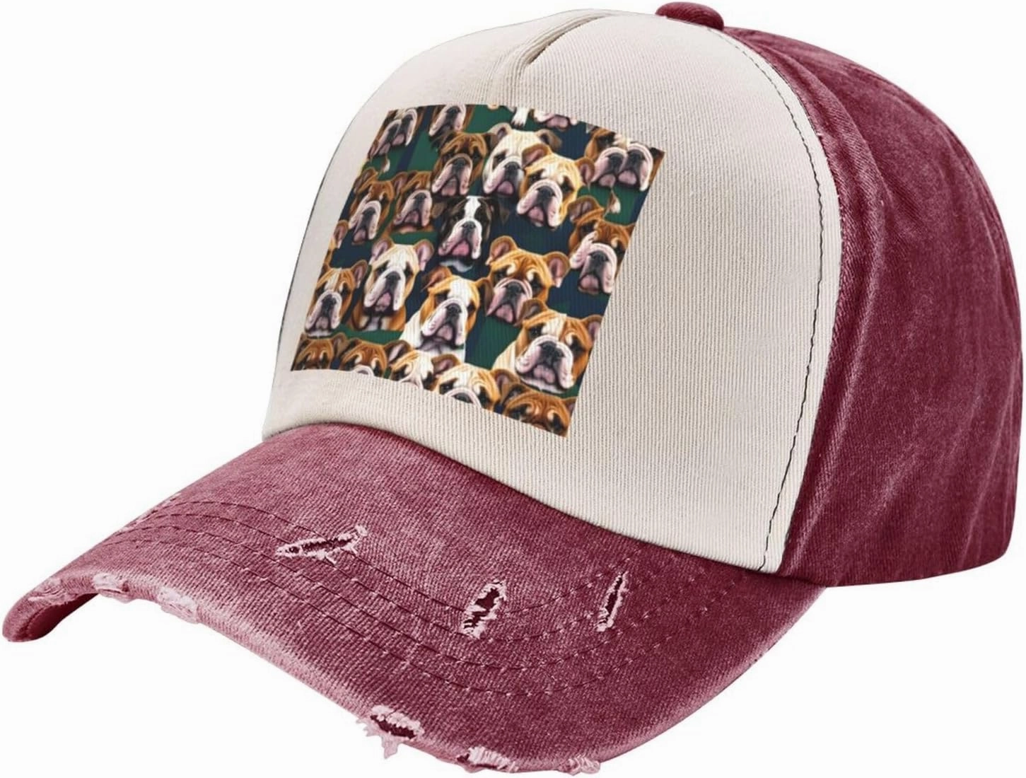 Greece Map Stylish Sports Hat in Denim,Adjustable, Breathable,for Daily Wear and Outdoor Activities