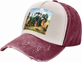 Greece Map Stylish Sports Hat in Denim,Adjustable, Breathable,for Daily Wear and Outdoor Activities