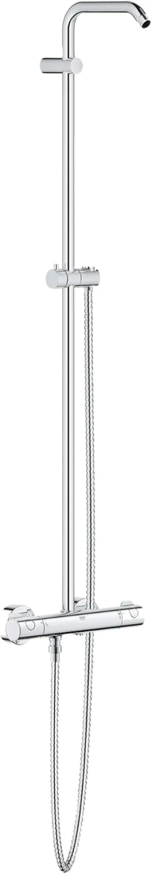 Grohe 26421000 New Tempesta Shower System with Thermostat for Wall Mount, Starlight Chrome