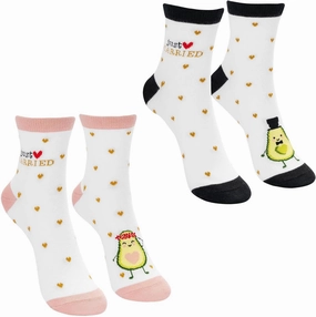 GRUSS & CO Zaubersocken-Set Motiv Just Married | Sockenset mit Damensocken und 1 Paar Herrensocken | 73895 Socks, Multicoloured, 36-40 Unisex-Adult, multi-coloured, 36-40