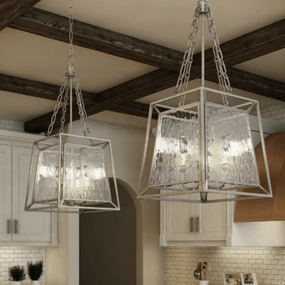 Hamptons Vintage Gold Lantern Pendant