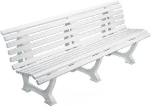 Har-Tru Multi-Purpose Tennis Court Bench - 6 1/2 Foot (White)