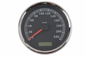 HARLEY 5 inch Electronic Speedometer Assembly Black fits 2004-2011 FXD,   2004-2010 FLST,   2004-2010 FXST,   2004-2013 FLHR,