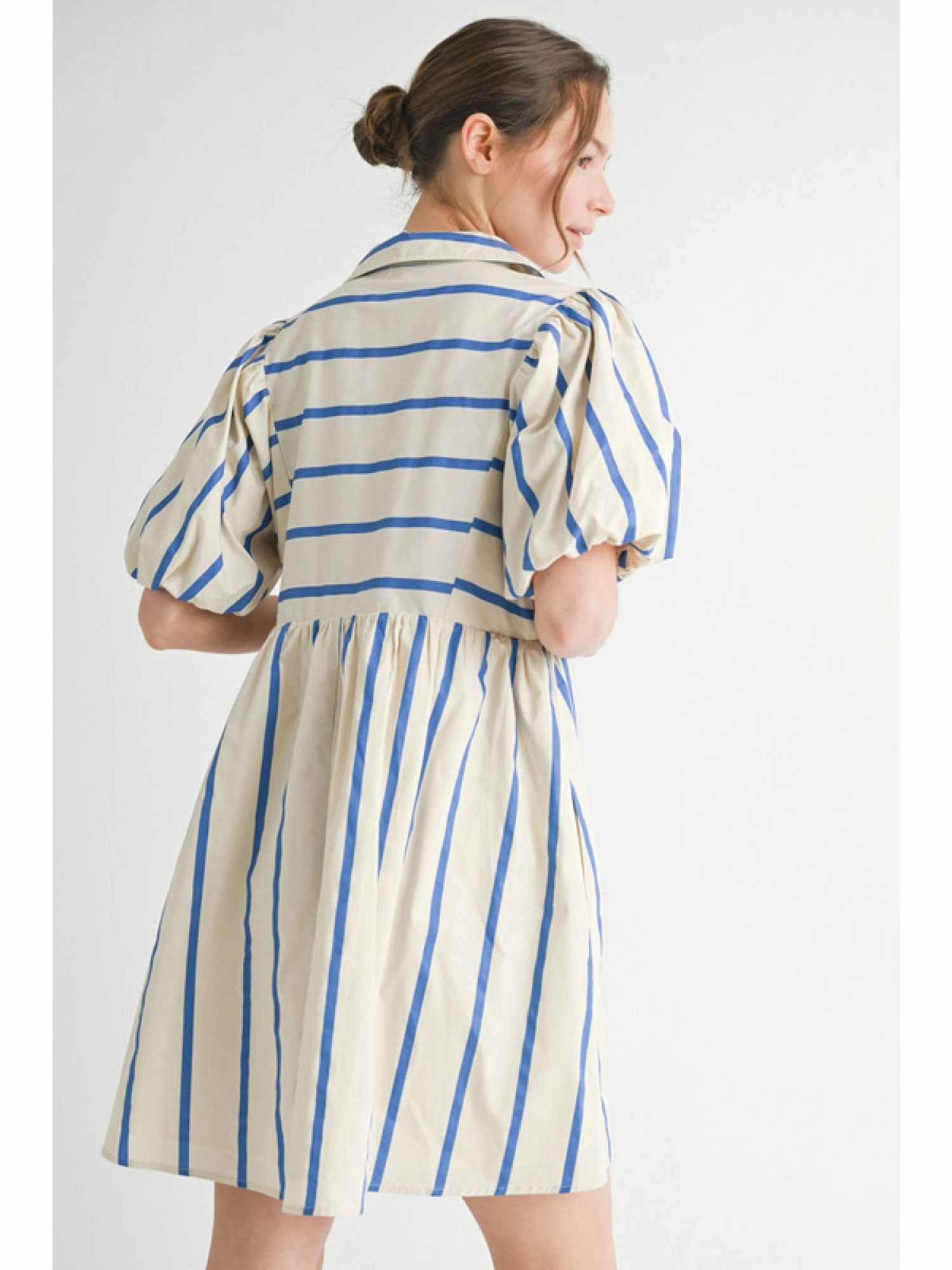 Harper Striped Baby Doll Dress