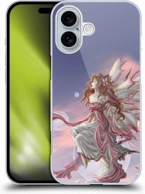 Head Case Designs Officially Licensed Nene Thomas Daybreak Pink Fairy Bubbles Hard Back Case Compatible with Apple iPhone 16