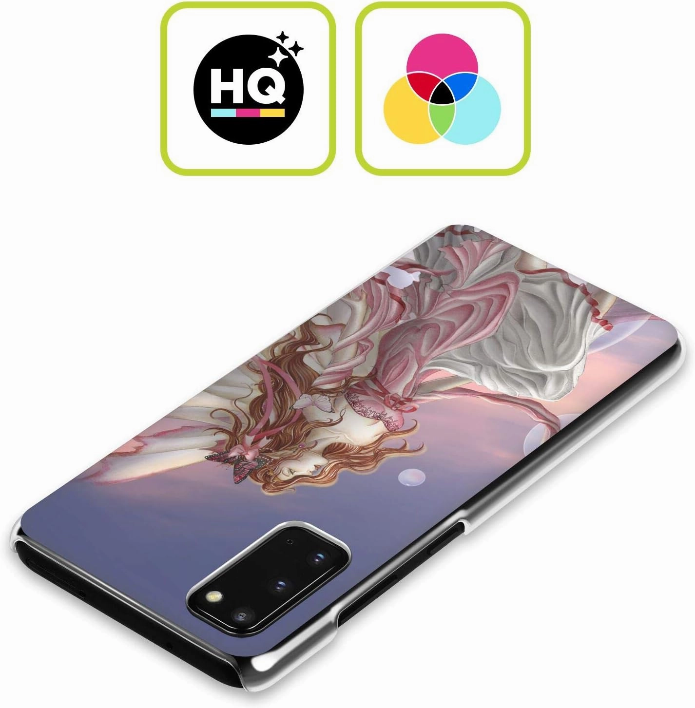 Head Case Designs Officially Licensed Nene Thomas Daybreak Pink Fairy Bubbles Hard Back Case Compatible with Samsung Galaxy S23  5G