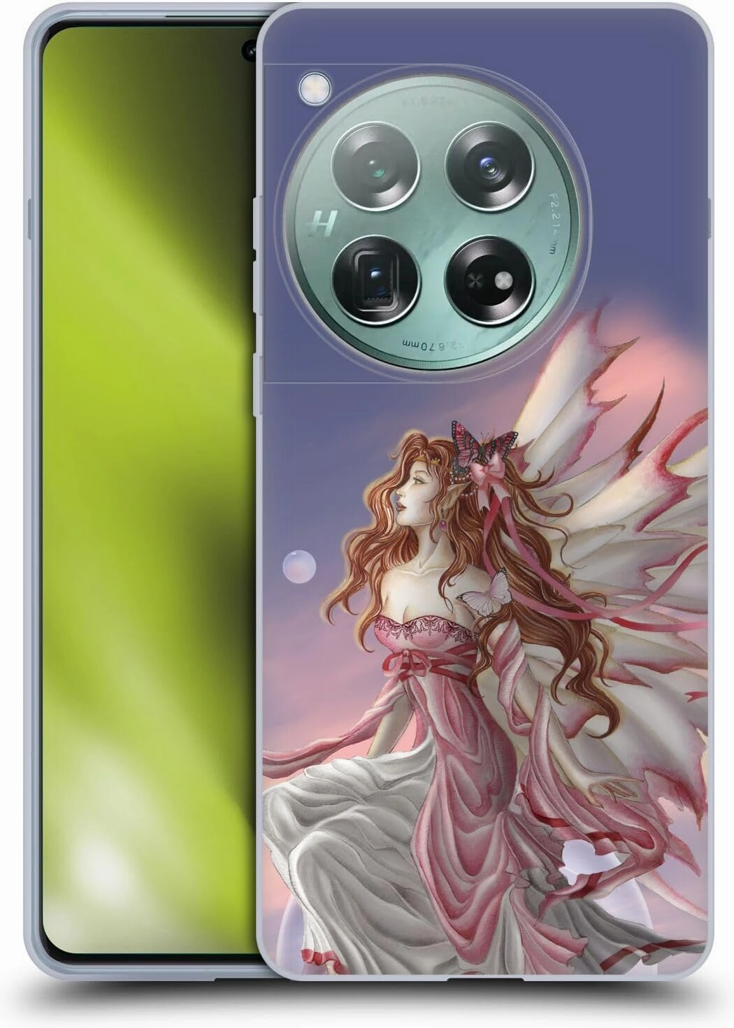 Head Case Designs Officially Licensed Nene Thomas Daybreak Pink Fairy Bubbles Soft Gel Case Compatible with OnePlus 12