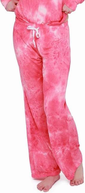Hello Mello Dyes The Limit Lounge Pants Soft Pajama Tie Dye Bottoms Elastic Waistband Drawstring Tie