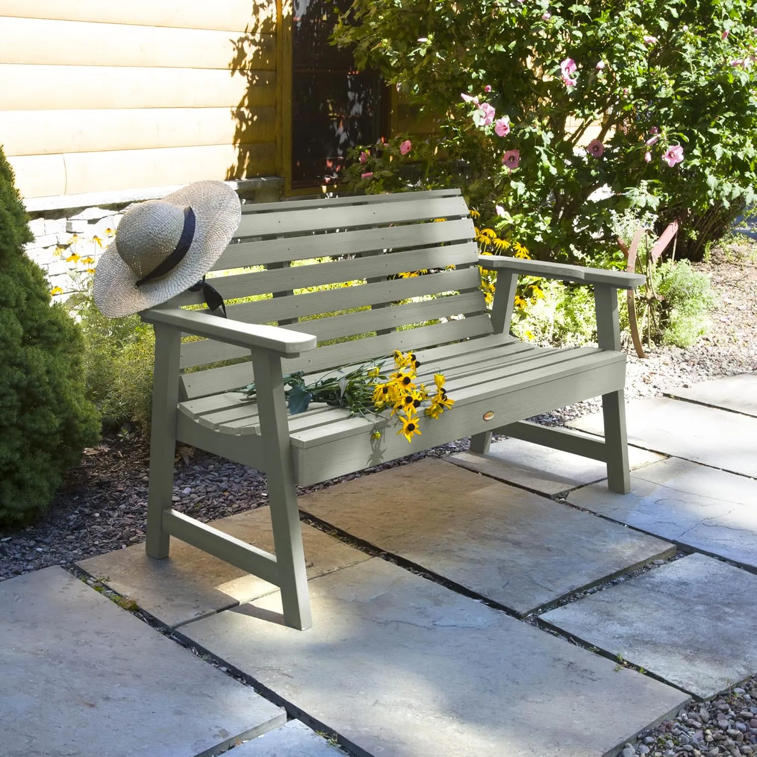 Highwood Weatherly Garden Bench, 4ft, Eucalyptus