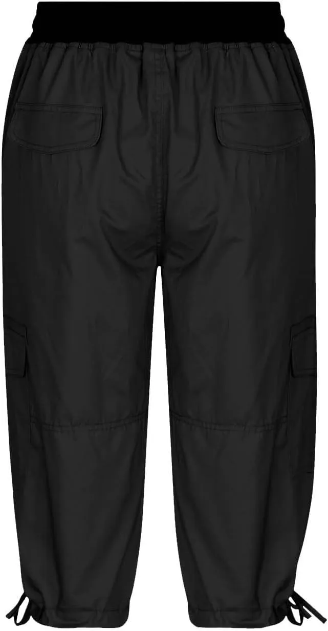 Hiking Capris for Women Lightweight Quick Dry Cargo Capri Travel Pants Women Casual Fashion Capris with Pockets
