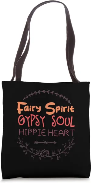 Hippy Gypsy Soul Spirit Groovy Vibe Hippie Festival Tote Bag