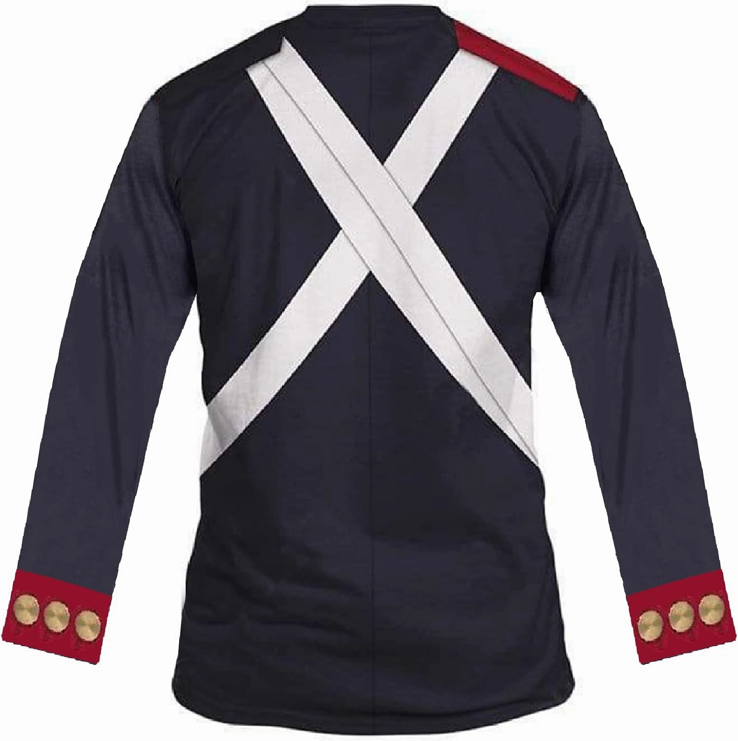 Historical Hoodie Medieval Knight Hoodie Revolutionary War Army Uniform 3D Printed Jacket Halloween Costume