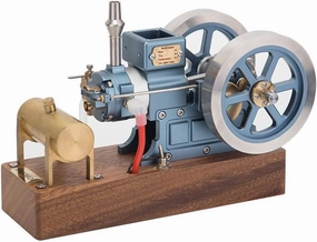 Hit and Miss Engine Model Kit That Works, 6CC 4-Stroke Horizontal Adjustable Speed Mini Metal Engine Physical Experiment Toy for Teens & Adults