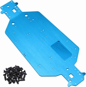 Hobbypark Metal Aluminum Chassis Plate 04001 for Redcat Volcano EPX Exceed Infinitive Sun Fire Upgrade Parts RC Electric 1/10 Monster Truck Buggy HSP Brontosaurus XSTR