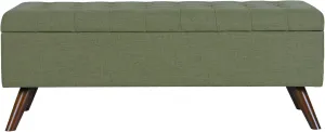 HomePop Modern Storage Bench, Green Large