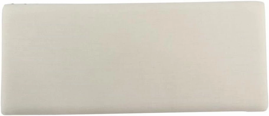 HomePop Large Storage Bench with Nailhead Trim - Cream