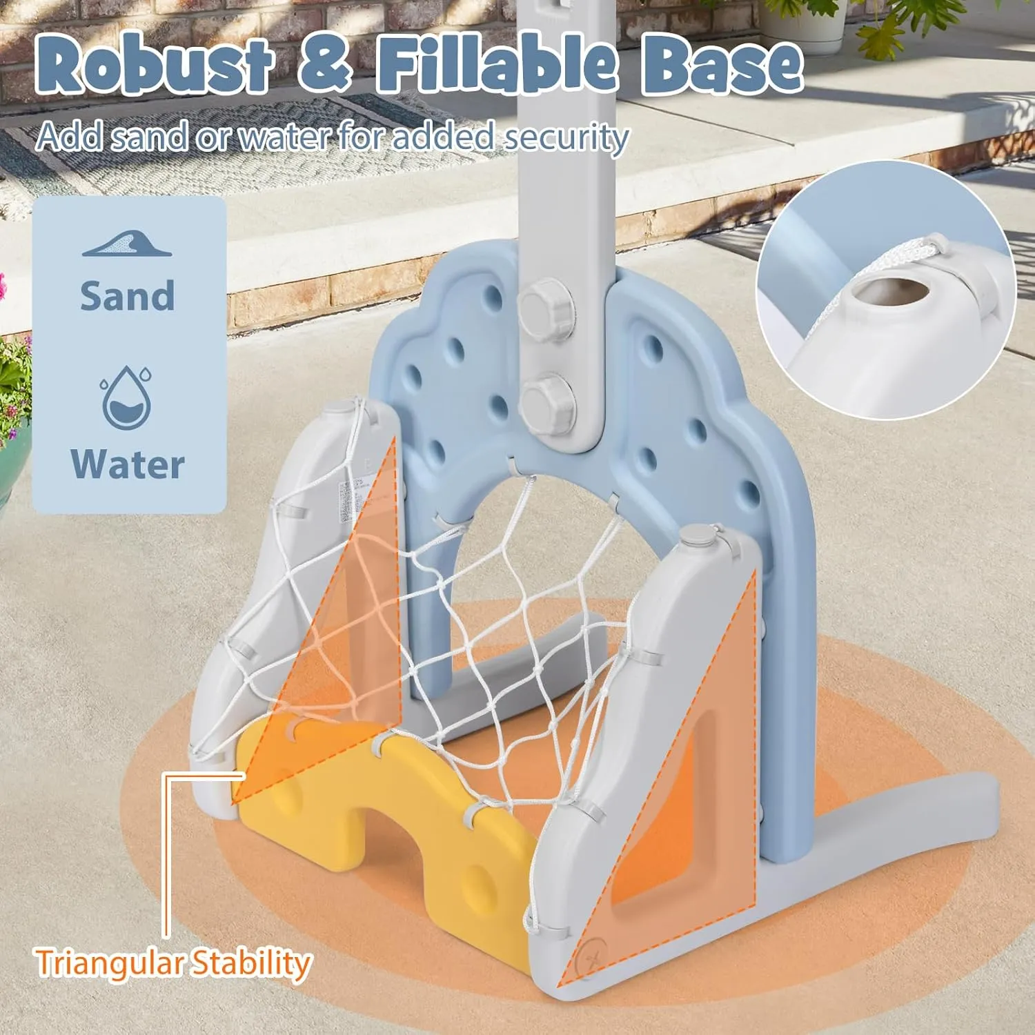 HONEY JOY Kids Basketball Hoop, Outdoor Indoor Mini Basketball Goal Toy Stand, Adjustable Height, Play Game Preschool Birthday Gift, Toddler Basketball Hoop for Boys Girls