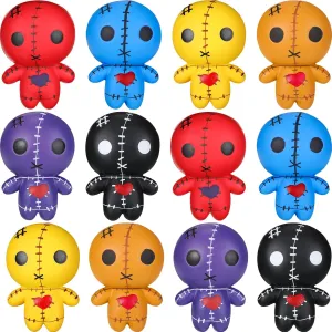 Honoson 12 Pcs Horror Voodoo Dolls Ghost Doll Scented Stress Relief Toy Soft Squeeze Toys Kawaii Slow Rising Toy Creepy Horror for Coworkers