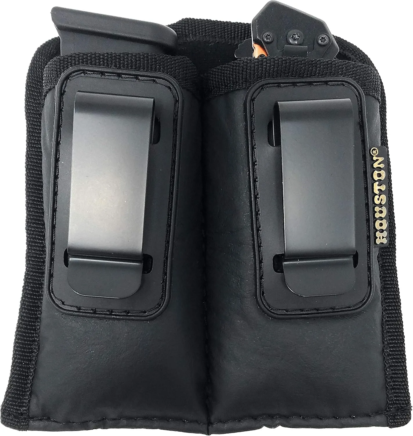 Houston IWB Multi Use Holster - Concealment W Clip Fits Most Double Stack 9/40 mm for Full & Mid Size Guns Like Glock 19/17/21, Beretta, Ruger