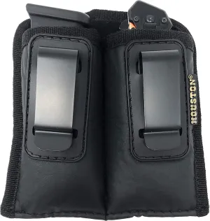 Houston IWB Multi Use Holster - Concealment W Clip Fits Most Double Stack 9/40 mm for Full & Mid Size Guns Like Glock 19/17/21, Beretta, Ruger