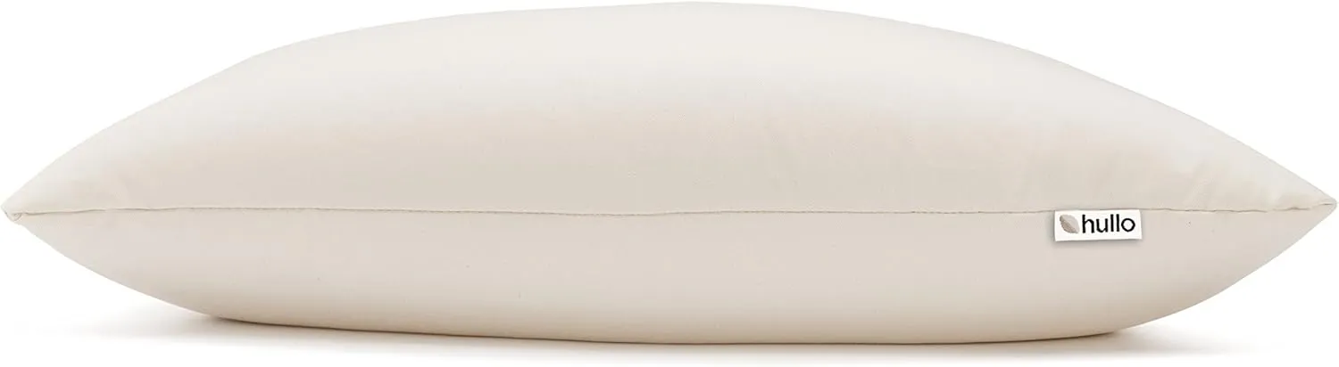 Hullo Buckwheat Pillow 14"×20" • Organic, Cooling, Firm, Japanese Size Sobakawa Pillow for Sleeping • Made in USA