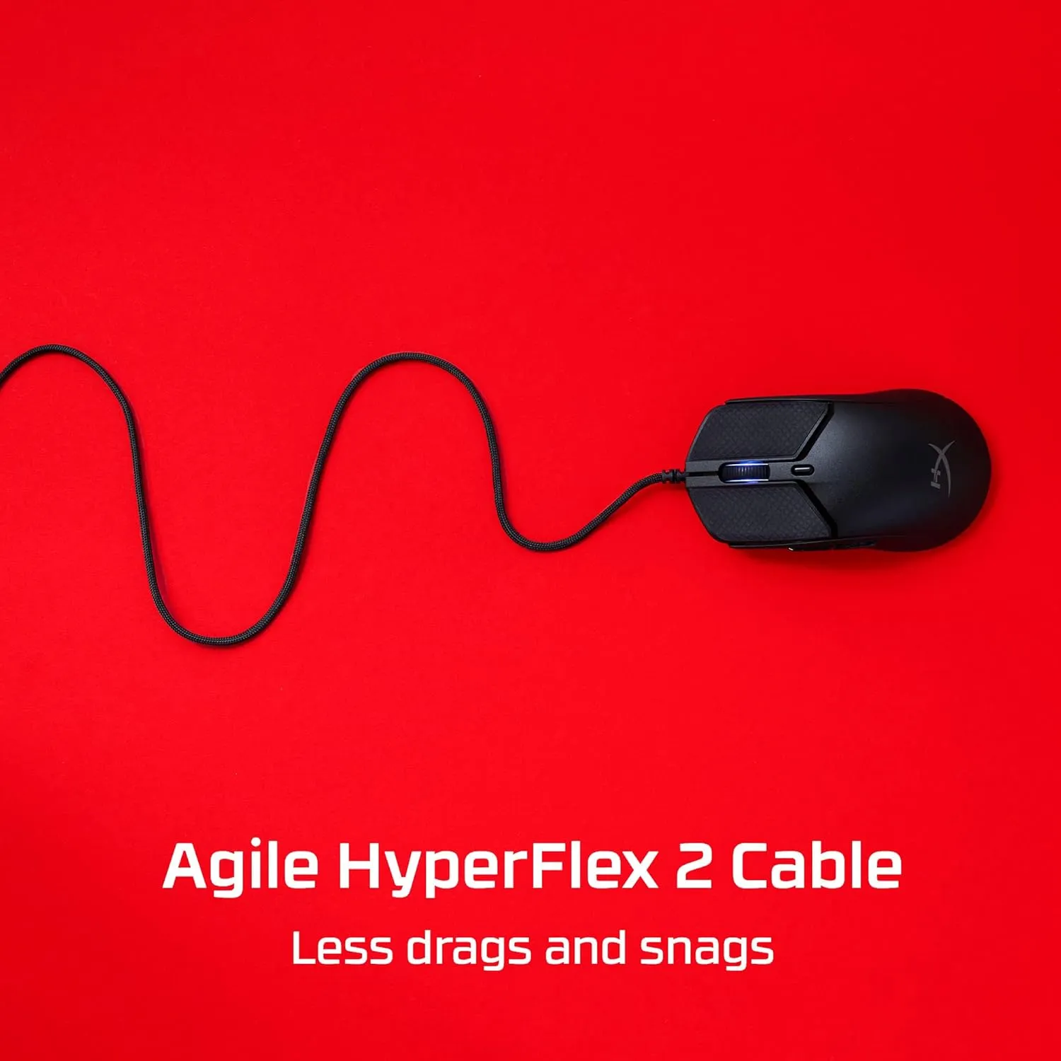 HyperX Pulsefire Haste 2 – Wired Gaming Mouse- Ultra Lightweight, 53g, 8000Hz Polling Rate, Precision Sensor, Hyperflex 2 Cable, Plug and Play – Black