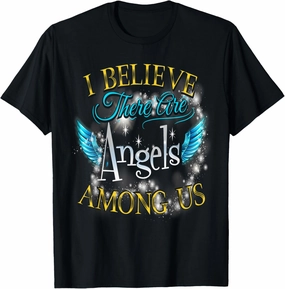 I Believe There Are Angels Among Us Butterfly Lover T-Shirt
