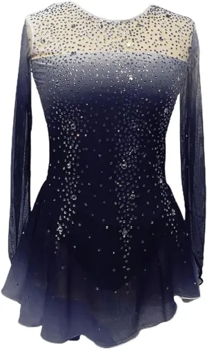 Ice Figure Skating Dress Crystal Roller Skate Performance Costume Professional Ballet Competition Clothing