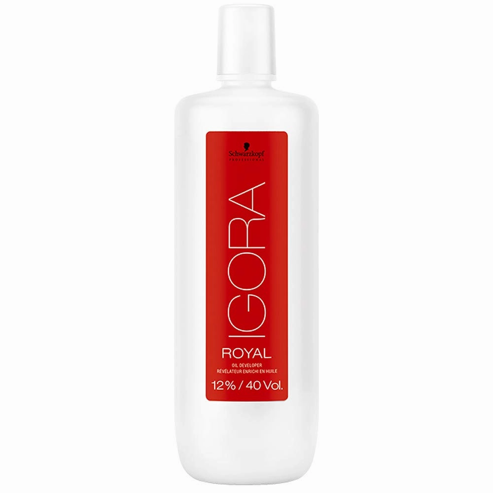 Igora Royal Developer 12% 40 Volume 1000 ml and M Hair Designs Tint Brush/Comb (Bundle 2 items)