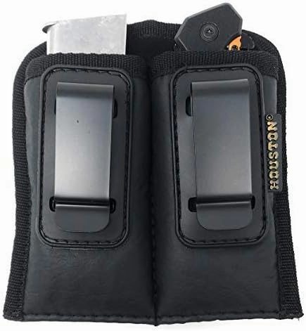 IWB Magazine and Multi Use Holster -Concealment Inside The Waist/W Metal Clip Fits Most Single Stack 45 Cal. Like 1911 (Double Large Single Stack 9mm / .40 / .45 Cal)