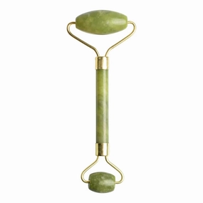 Jade Massage Roller Set Guasha Board Double Heads Jade Roller Face Natural Stone Massage Beauty Neck(Type g)
