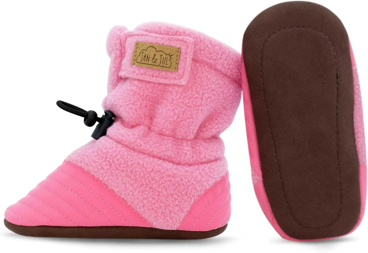 JAN & JUL Fleece Cozy Booties for Babies and Toddlers