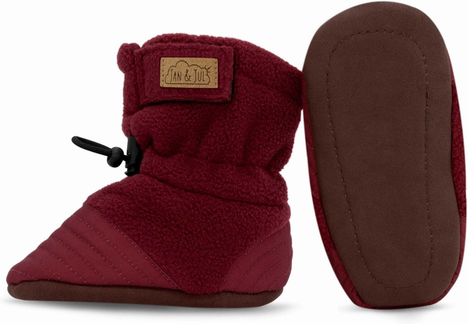JAN & JUL Fleece Cozy Booties for Babies and Toddlers