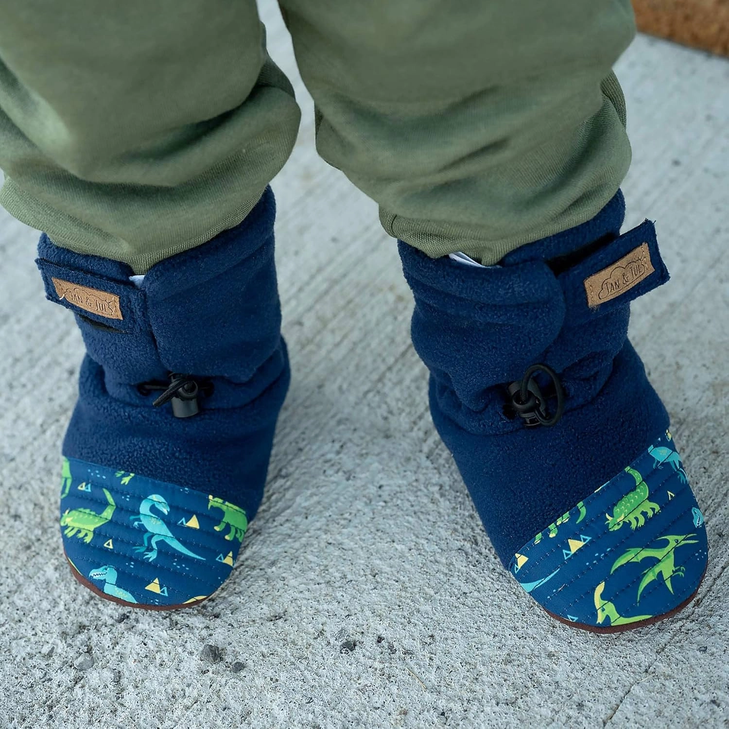 JAN & JUL Fleece Cozy Booties for Babies and Toddlers