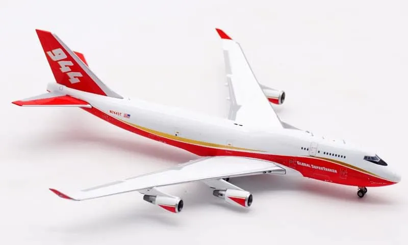 JC Wings Global Super Tanker Services for Boeing B747-400BCF N744ST 1:400 DIECAST Aircraft Pre-Built Model