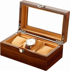 Jewelry Display Box Watch Case Jewelry Box Wooden Watch Box Storage Box Glass Rack Jewelry Storage Display Box Watch Storage Box Organizer for Storage and Display Jewelry Display Box (Color : 3 squar
