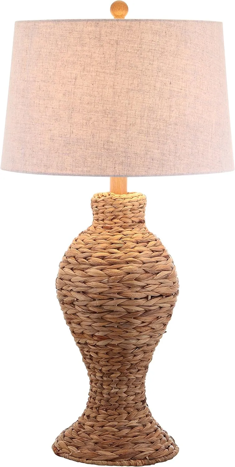 JONATHAN Y JYL1015A Elicia 31" Seagrass Weave LED Table Lamp Coastal Cottage Bedside Desk Nightstand Lamp for Bedroom Living Room Office College Bookcase LED Bulb Included, Natural
