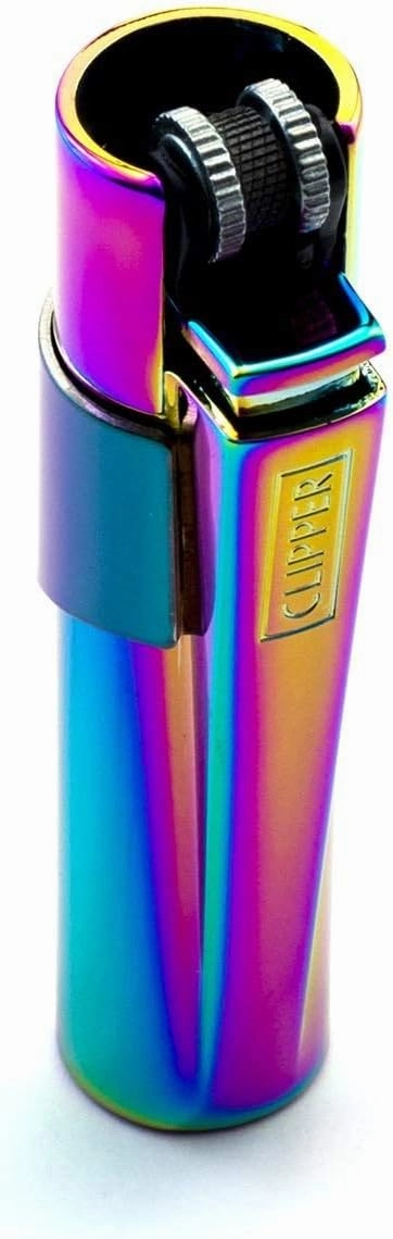 Kasher's Metallic Lighter with Multipurpose Tool - Refillable Metal Lighter & Case (ICY, Green)
