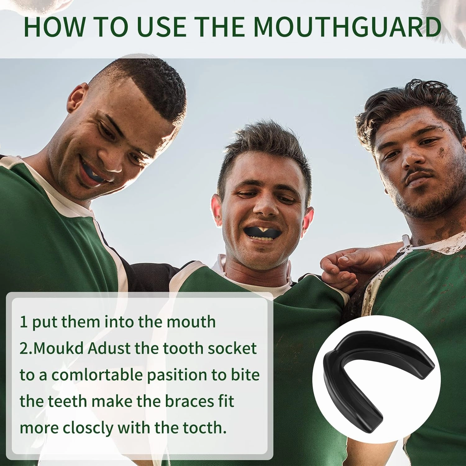 Kathfly 50 Pcs Football Mouth Guards Bulk Pro Sports Mouth Protection Silicone Athletic Mouthguard Gum Teeth Armor for Boxing Basketball Football Hockey Karate Rugby Match