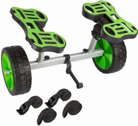 Kayak Cart - 140lb Capacity Canoe Dolly with Airless Tires, Aluminum Frame, and Straps for Small Watercraft - Kayak Accessories by RAD Sportz (Green)