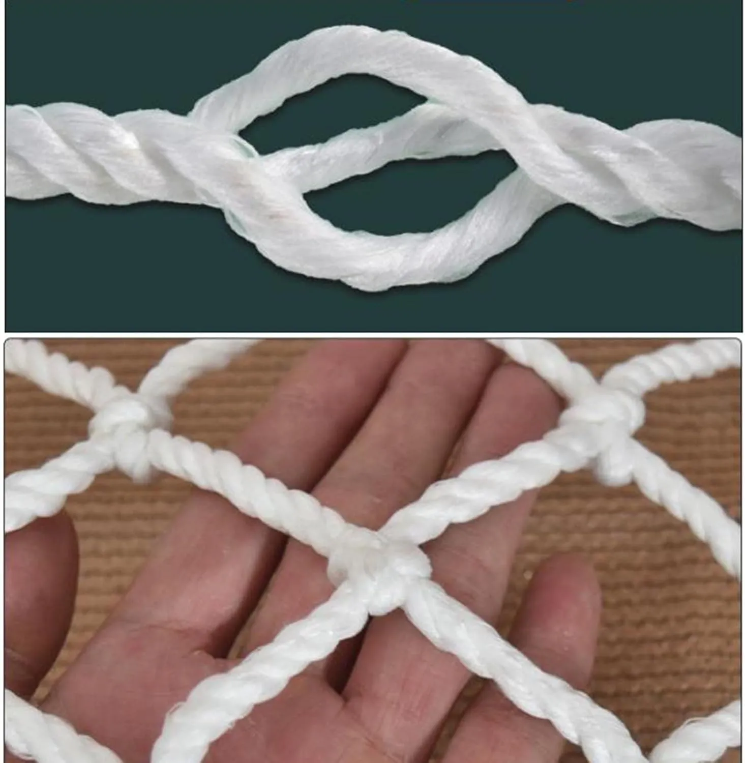 Kid Safety Net Anti Falling Pet Balcony Stair Protection Net White Weaving Net Rope Fence Net Truck Cargo Trailer Netting(1x5m/3x16ft)