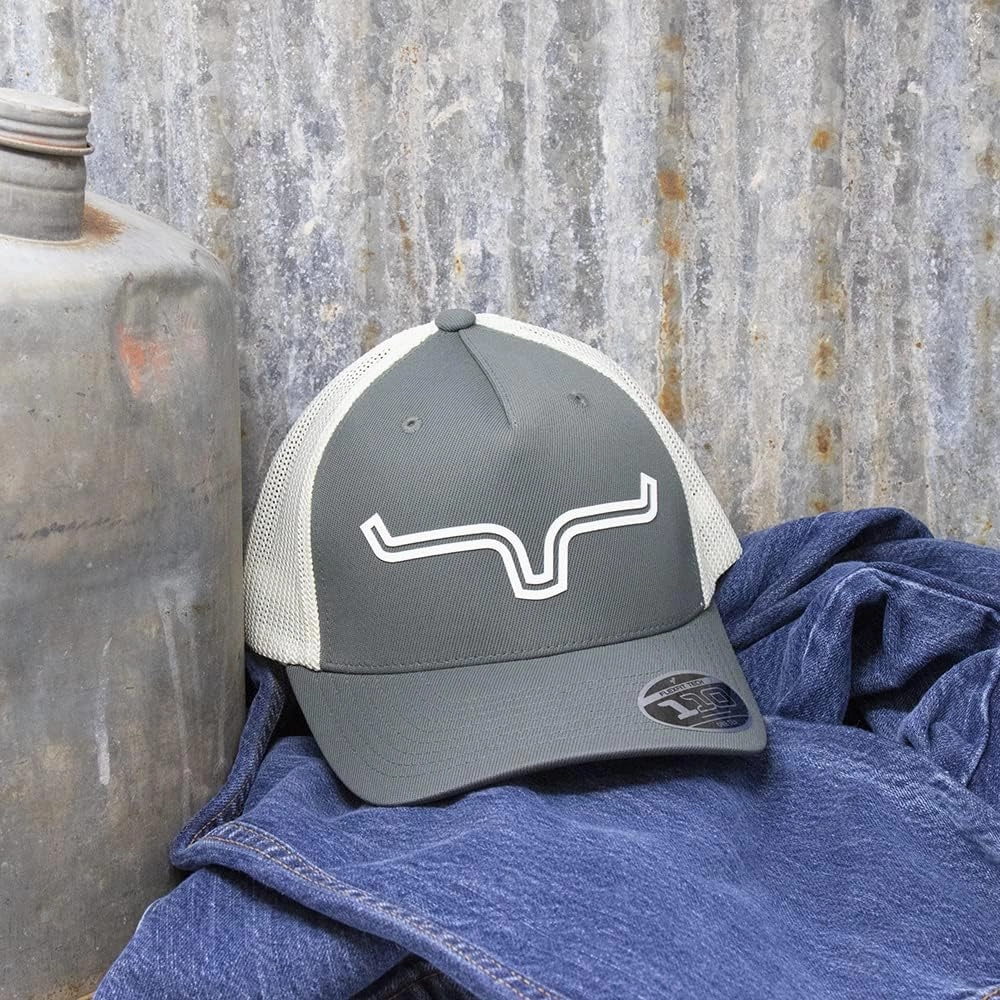 Kimes Ranch Unisex 110 Double Trac Trucker Horns Patch Adjustable Snapback One-Size Hat