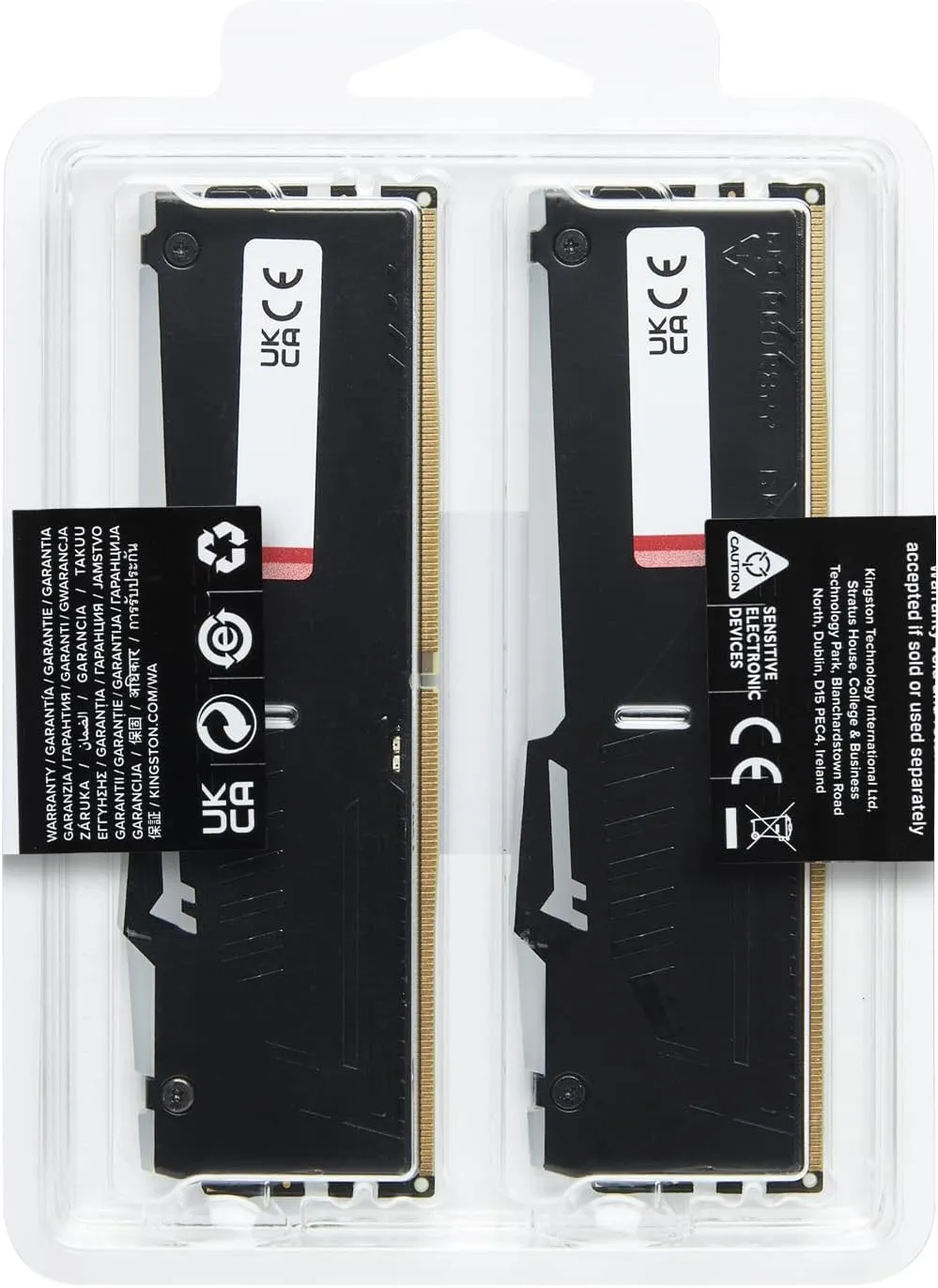 Kingston Fury Beast 64GB (2x32GB) 6000MT/s DDR5 CL36 RGB Desktop Memory Kit of 2 | Infrared Syncing | AMD Expo | Plug N Play | KF560C36BBEAK2-64
