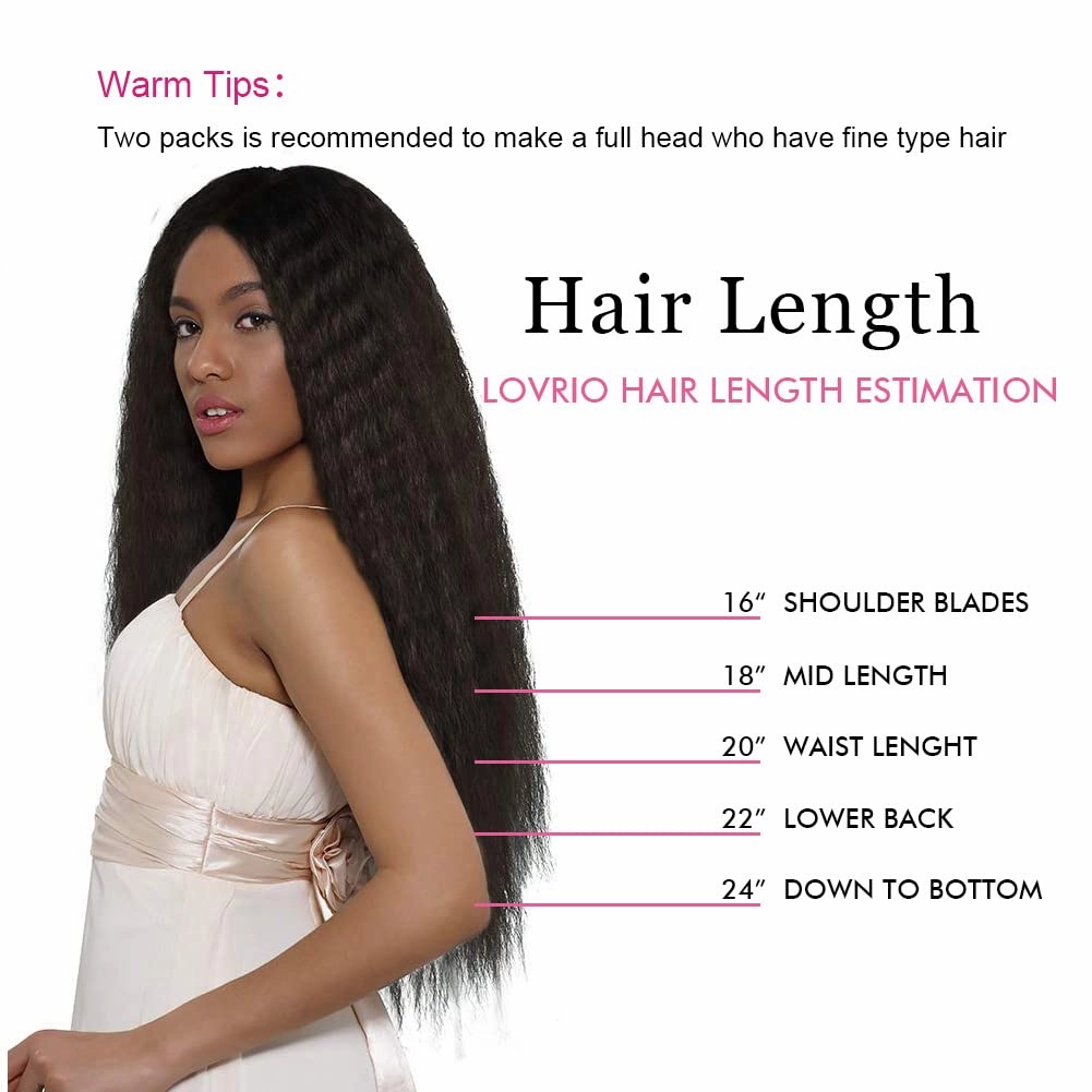 Kinkys Straight Hair Clip in Hair Extensions for Black Women Brazilian Virgin Double Weft Human Hair 7 Pieces 120g with 17 Clips 14 Inch
