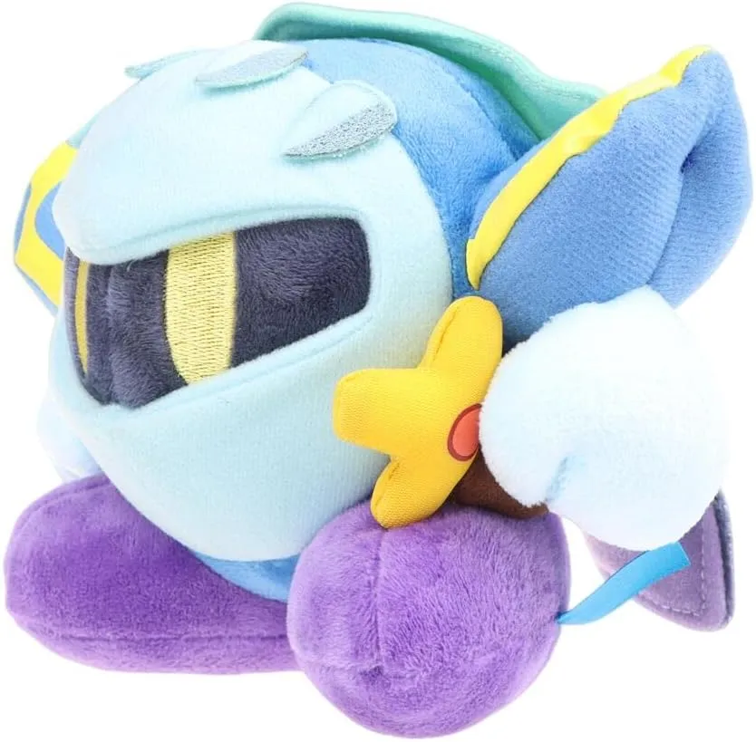 Kirby Plush, 5.9" Meta Knight Plushies Toy for Game Fans Gift, Cute Stuffed Figure Doll for Kids and Adults