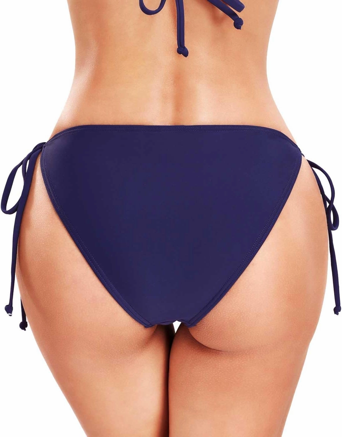 KIWI RATA Womens Swimwear Sexy Tie Side Sweet Heart Brazilian Bikini Bottom Hipster Swimsuit Beachwear Swimwear