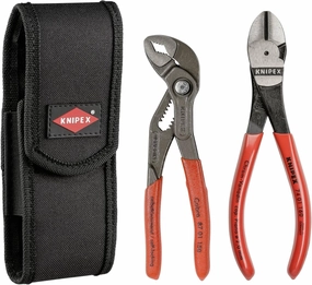 Knipex 00 20 72 V02 Mini pliers set in belt tool pouch (2 Piece)
