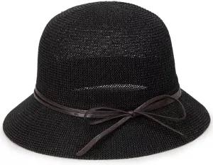 Knitted Basin hat Bowler hat Breathable Sunshade Cool hat mom hat Women's hat(A)
