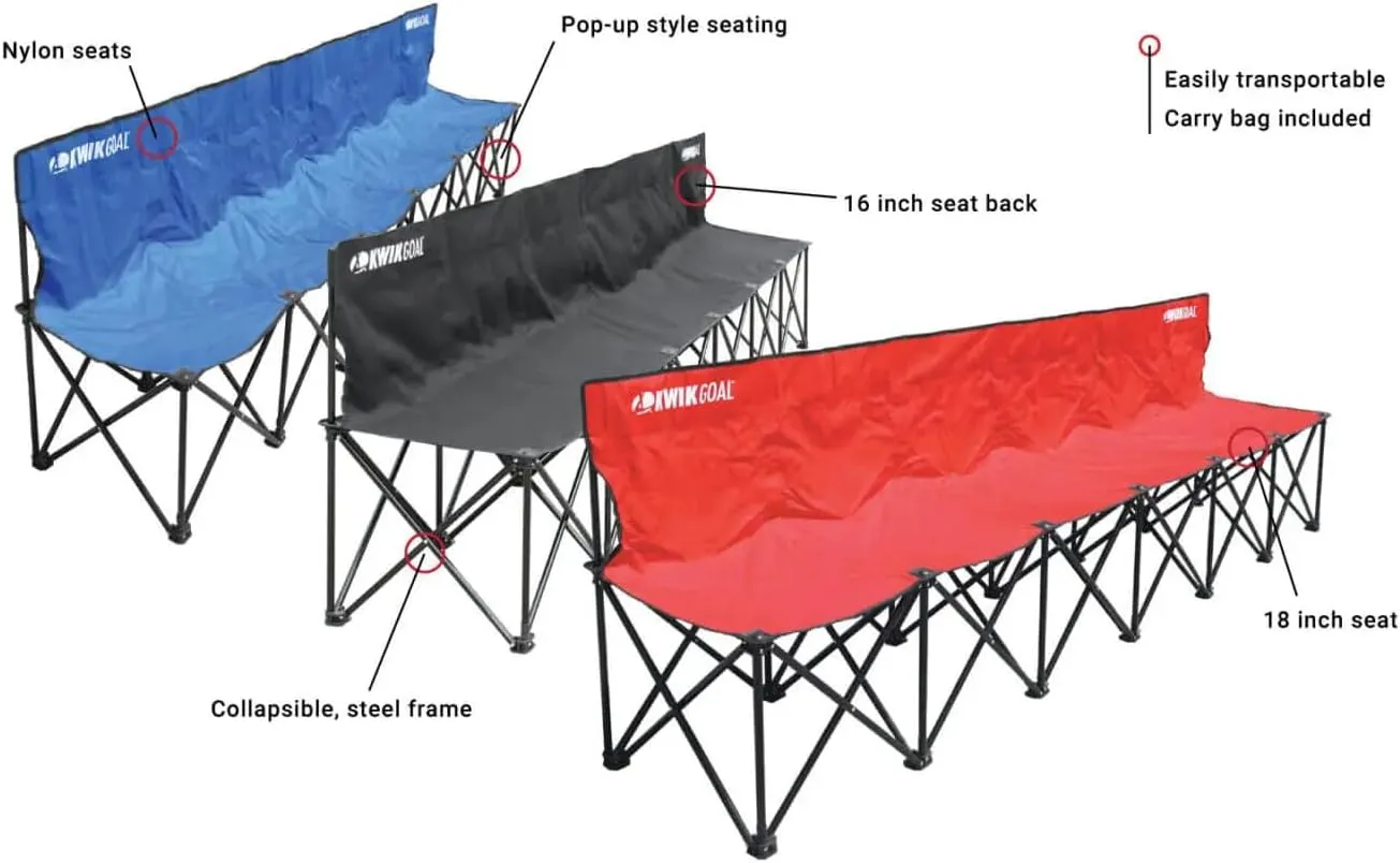 Kwik Goal 6-Seat Kwik Bench